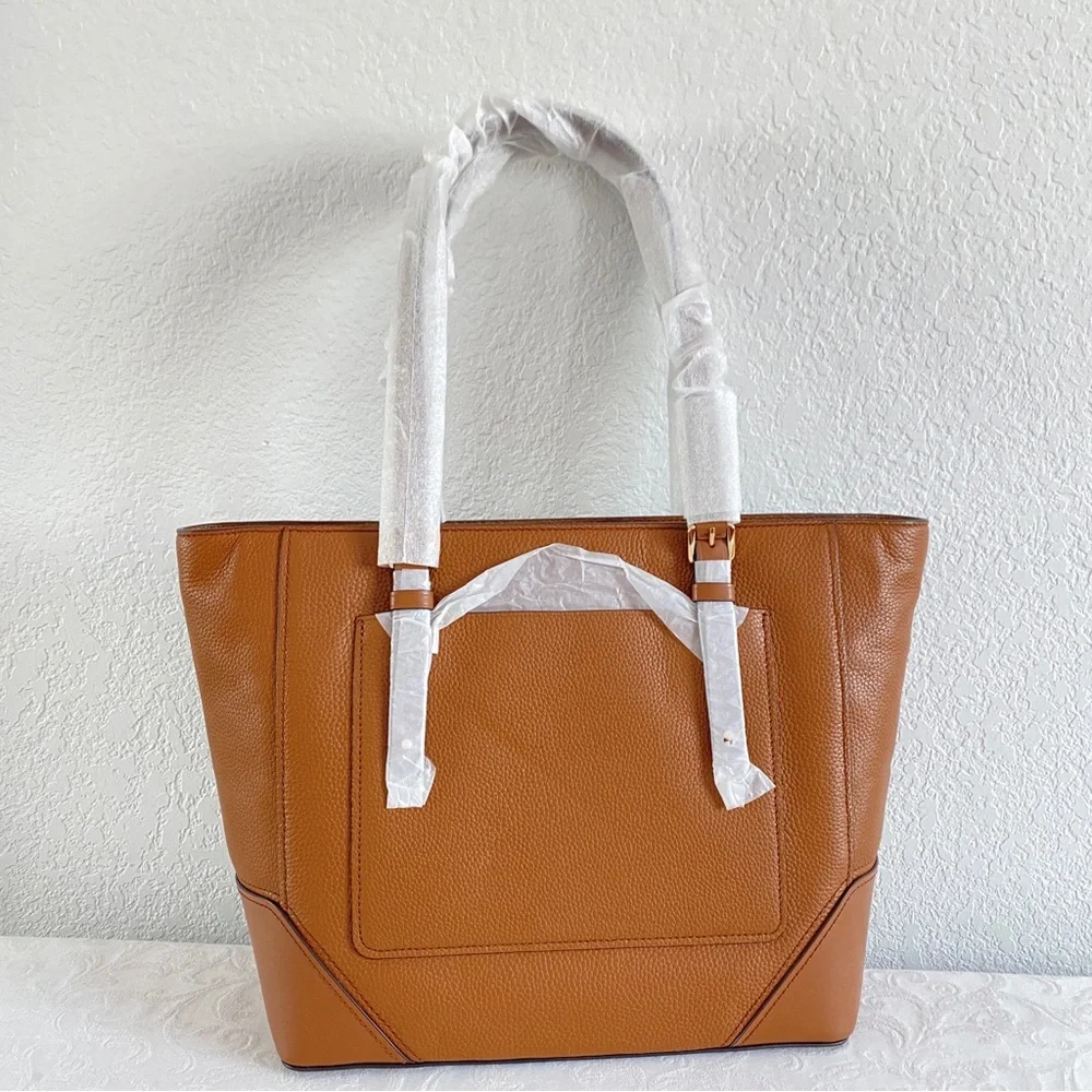Michael Kors Brown Leather Tote Bag
